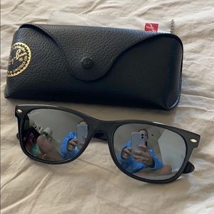 Grey Glitter Ray Ban New Wayfarer